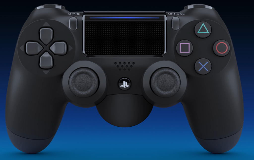 PS4コントローラー(DUALSHOCK 4)の純正の背面ボタン（背面パドル）のアタッチメントはコントローラー下部にあるEXT端子とヘッドセット端子に装着して使う