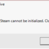 Steam版Assetto Corsaを起動しようとするとsteam cannot be initialized. closingと表示されて起動できない時の対処法