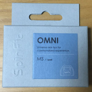 SpinFit OMNIは、このように紙のパッケージに入っている