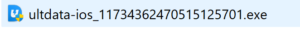 UltData for iOSのセットアップファイル